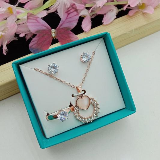 Rose Halo Charm Set