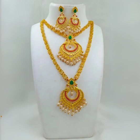 Traditional Kundan Pearl Set